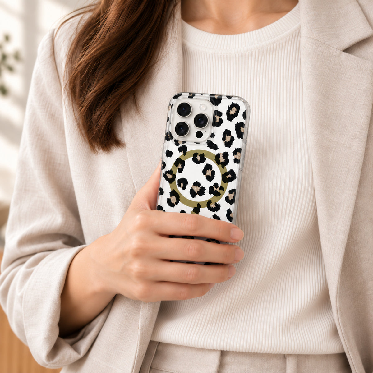 Magsafe Pattern Golden Leopard Case
