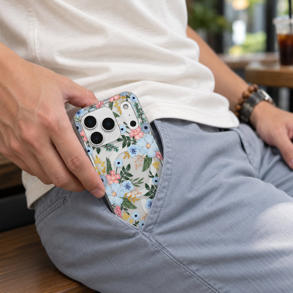Magsafe Pattern Blue Meadow