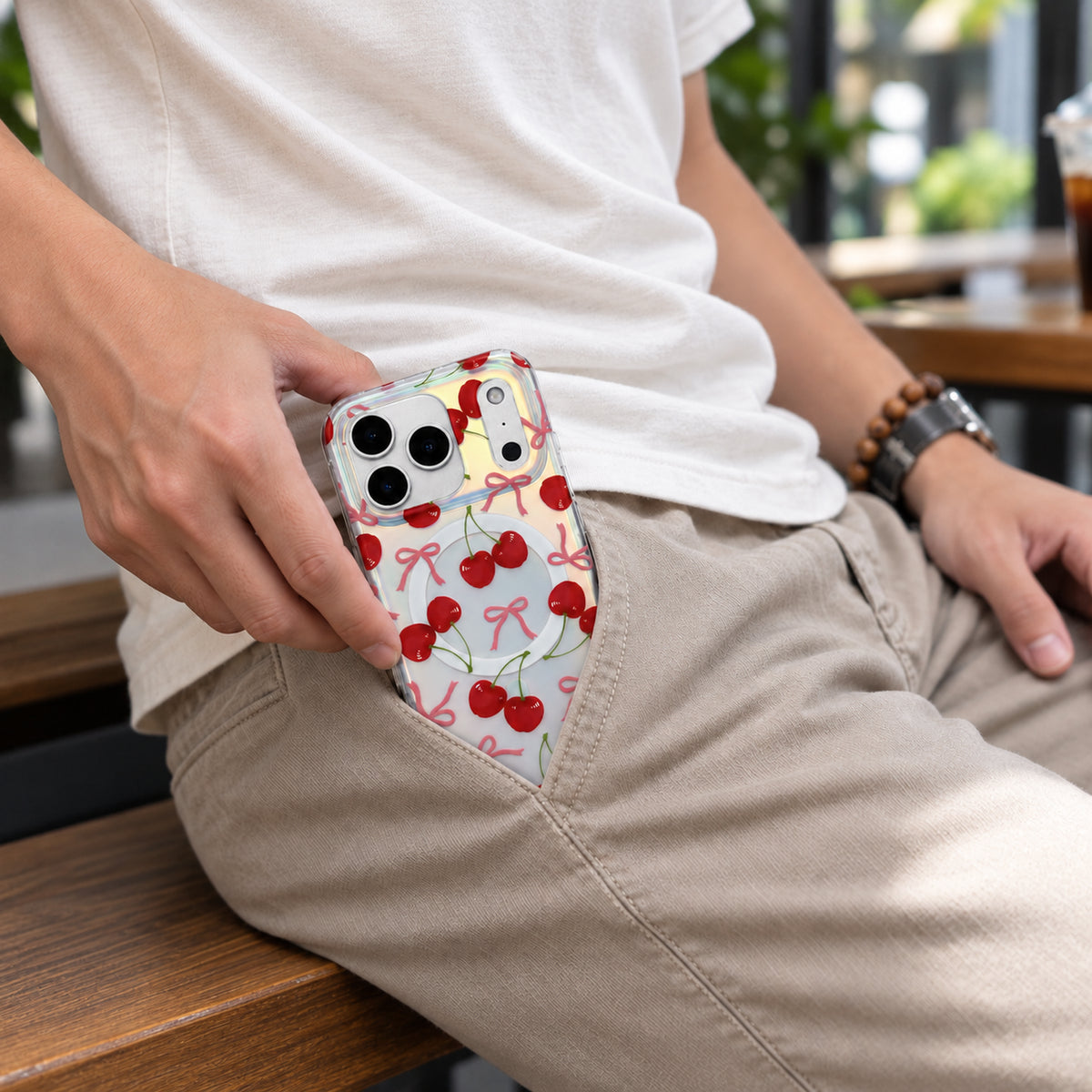 Magsafe Pattern Aurora Cherries