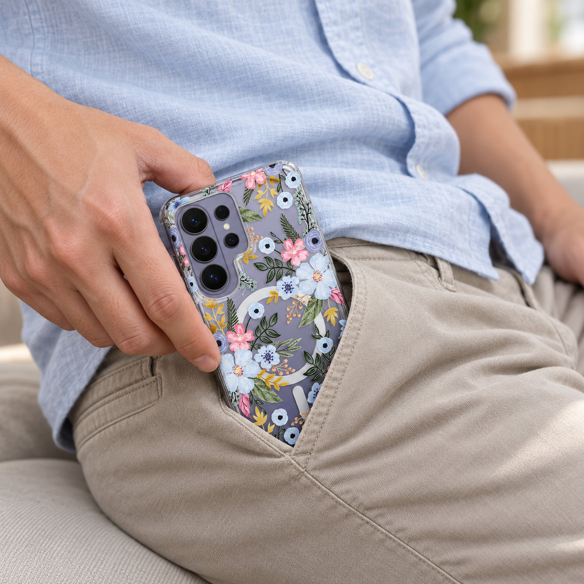 SS Galaxy S26 Ultra Magsafe Pattern Blue Meadow