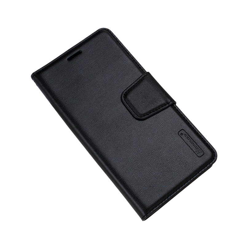 Oppo A74 5G Hanman Flip Leather Wallet Case - Black
