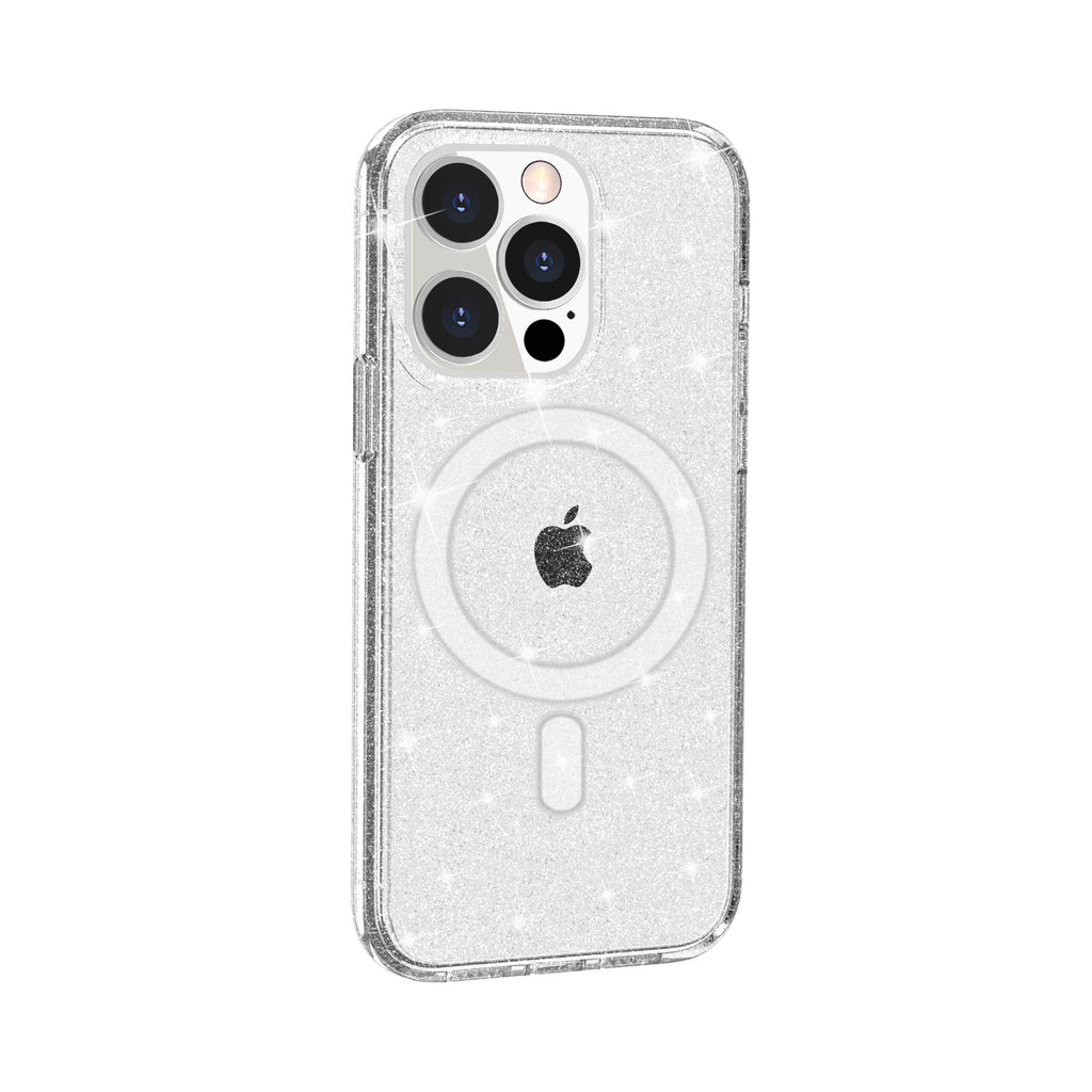 Nebula Clear Back Tough Case with MagSafe for iPhone – Crystal Sparkling
