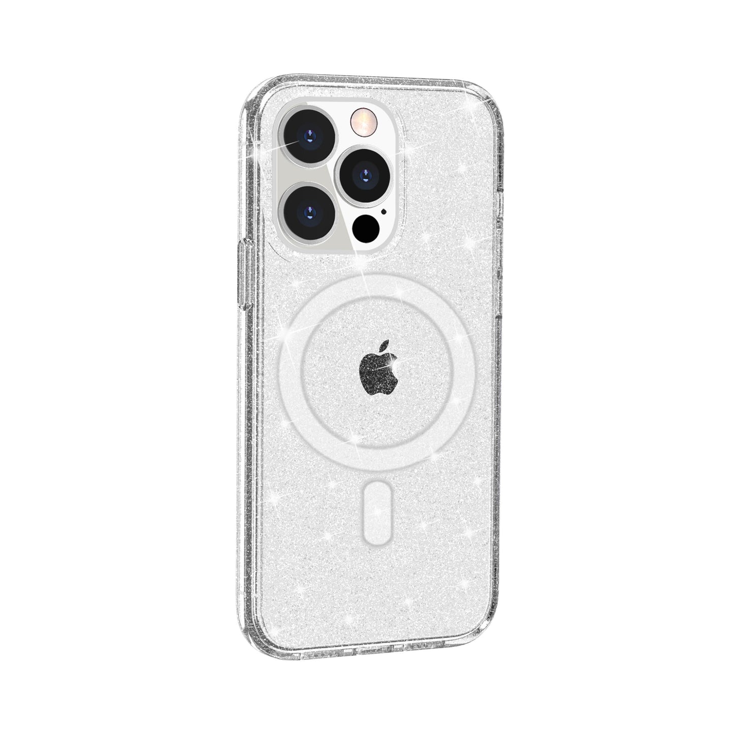 Nebula Clear Back Tough Case with MagSafe for iPhone – Crystal Sparkling