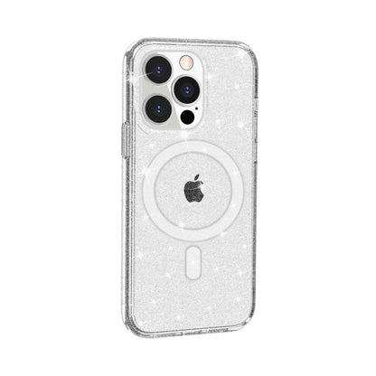 Nebula Clear Back Tough Case with MagSafe for iPhone – Crystal Sparkling