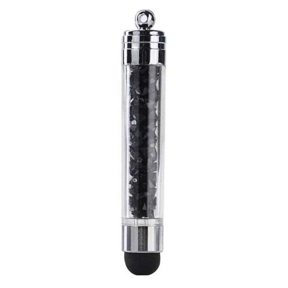 Mini Crystal Stylus Pen Black