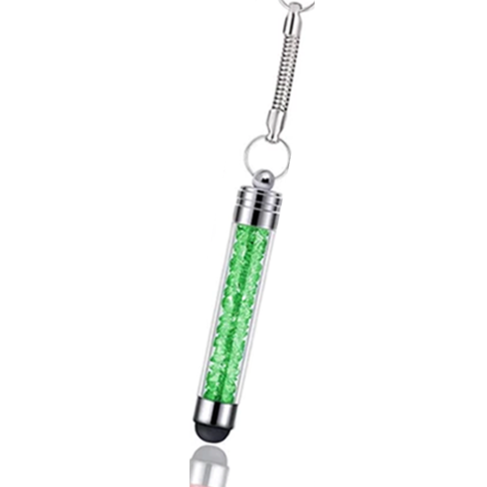 Mini Crystal Stylus Pen Lime Green