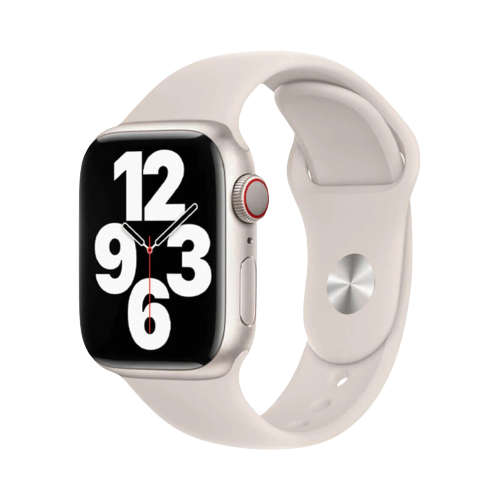 Apple Watch Silicone Black Nod Starlight