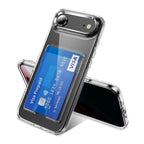 iPhone 17 Air Shockproof Hard Card Holder Back Case Clear