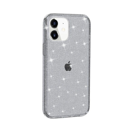 Nebula Back Tough Case iPhone 12 mini Black Sparkling