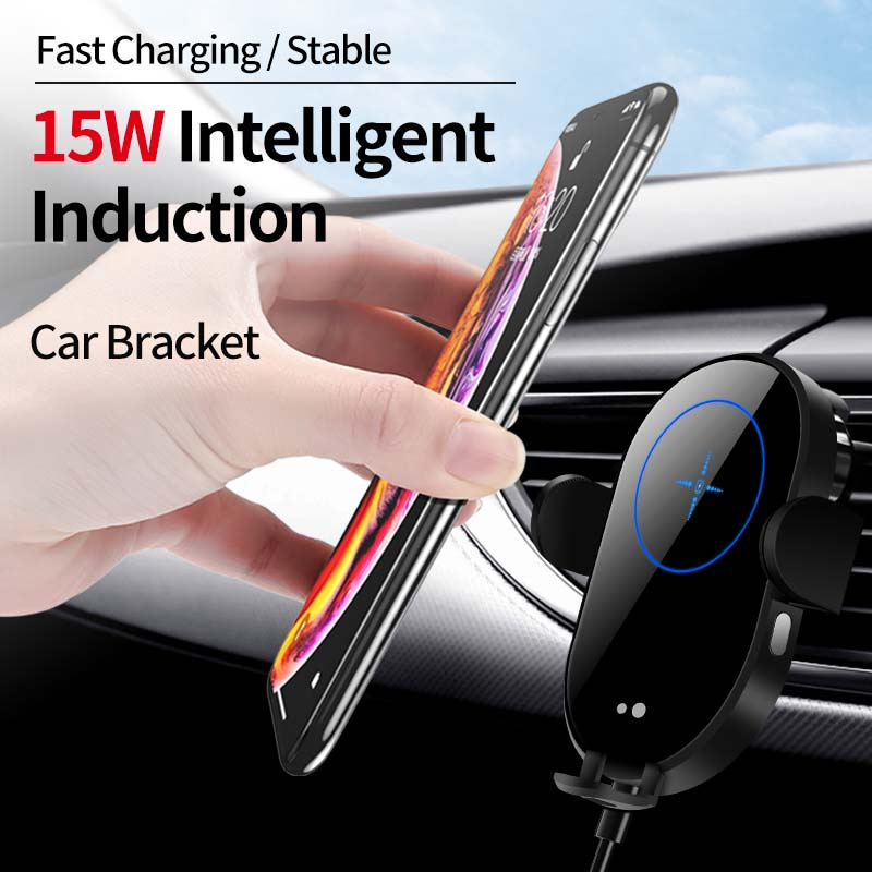 Car 15W Qi Wireless Charger Holder H5