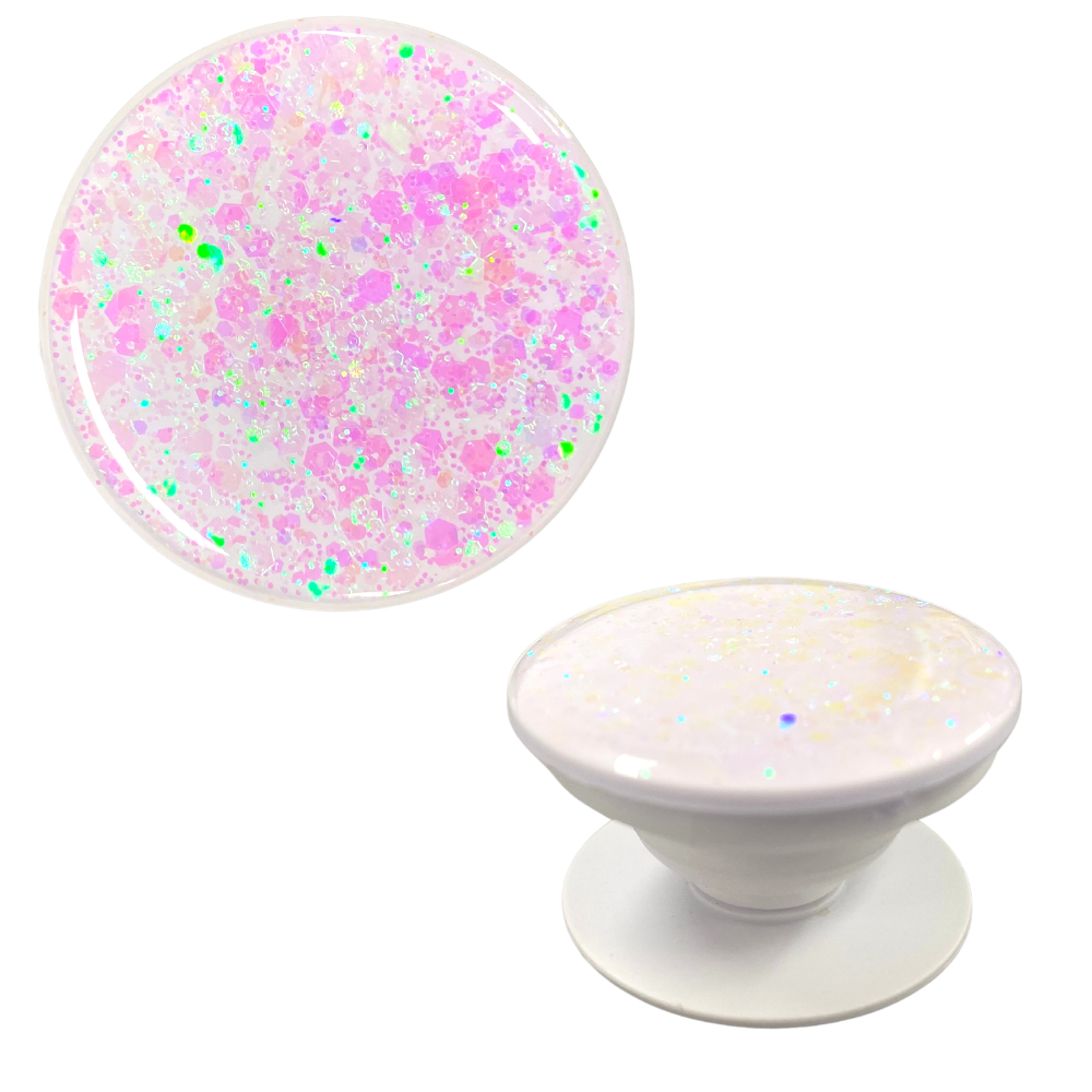 Phone Grip Iridescent Confetti Blush