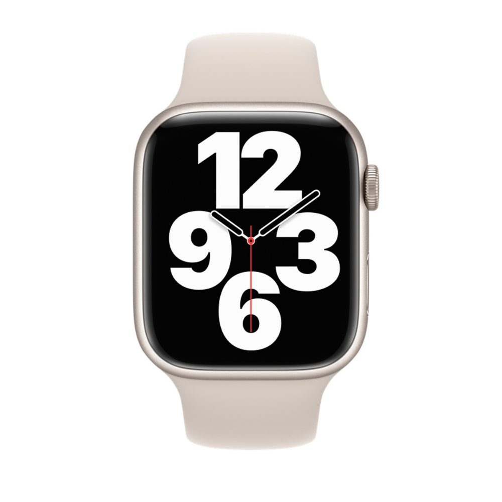 Apple Watch Silicone Black Nod Starlight