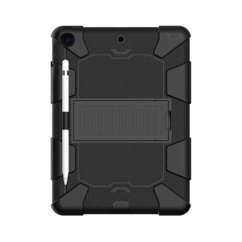 iPad 10.2 inch Shockproof Hard Case with Pencil Holder Black