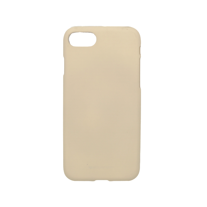 Mercury Goospery Soft Jelly Rubber Back Cover for iPhone Models - Pink Sand