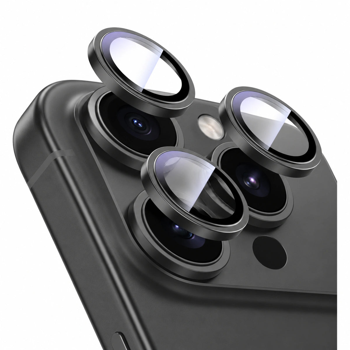 iPhone Camera lens Protector Tempered Glass Black