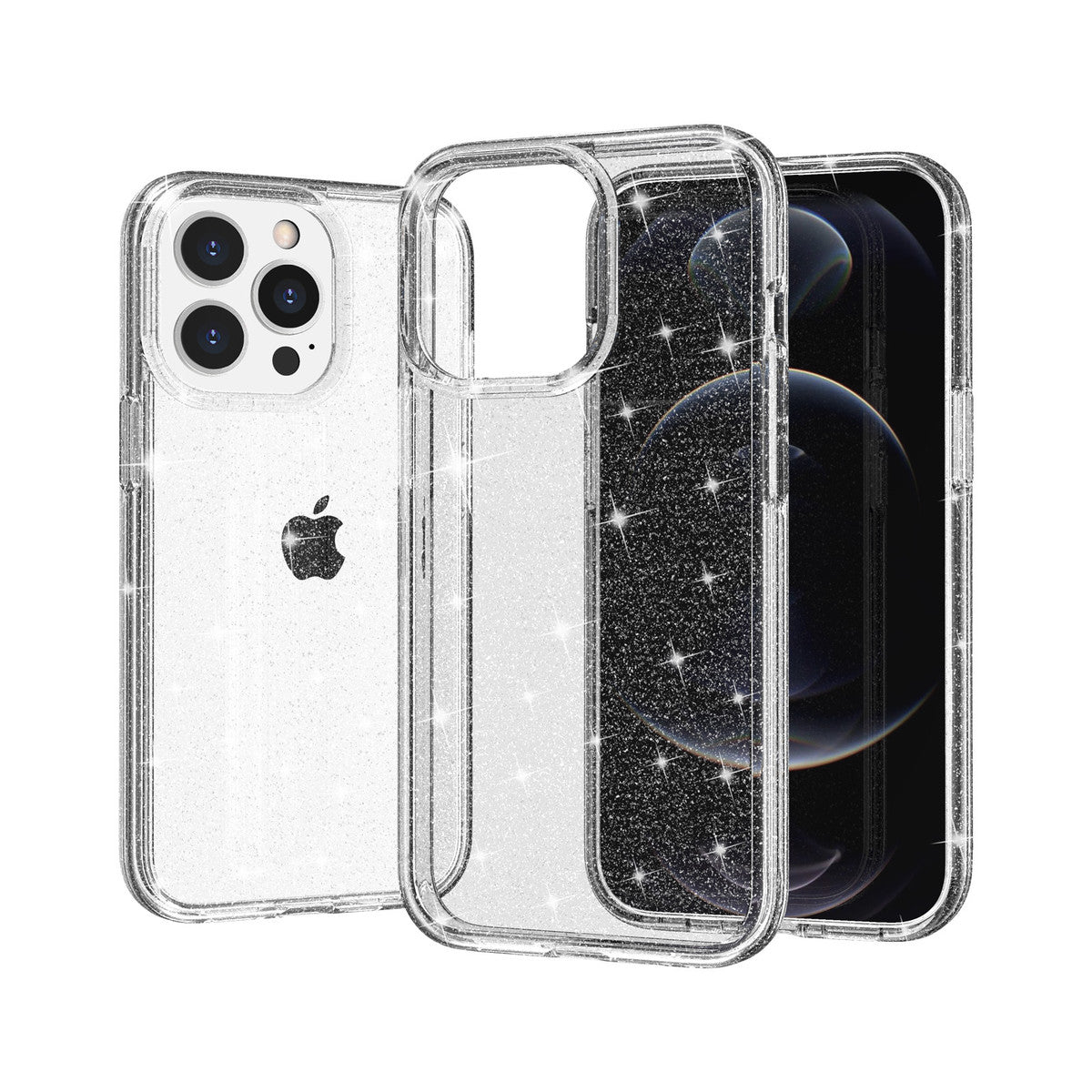 Nebula Clear Back Tough Case Crystal Sparkling - iPhone Cases