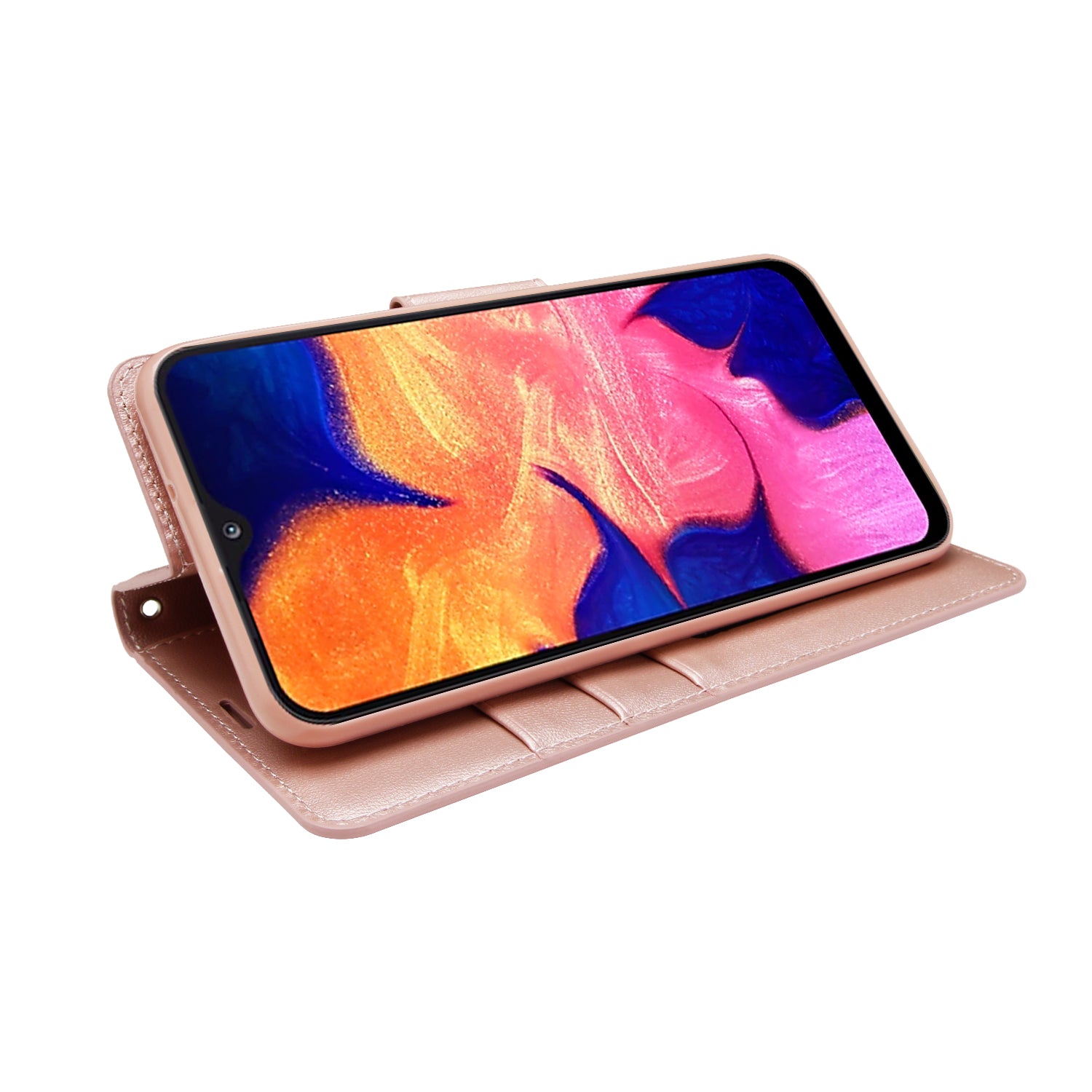 Hanman Flip Wallet Case Samsung A10 Rose Gold