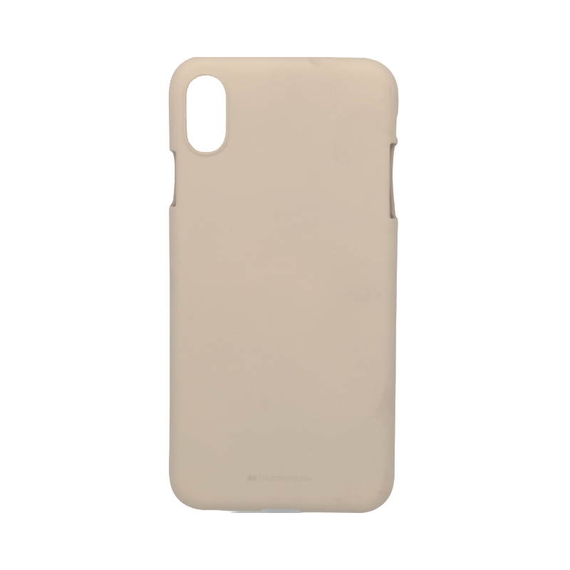 Mercury Goospery Soft Jelly Rubber Back Cover for iPhone Models - Pink Sand