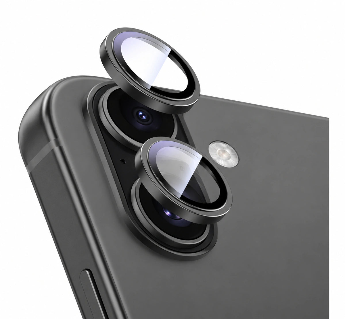 iPhone Camera lens Protector Tempered Glass Black