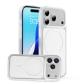 iPhone 17 Pro Transparent Magnetic Matte Protective case-Clear White