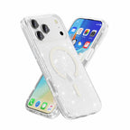 Nebula Clear Back Tough Case with MagSafe for iPhone 17 series – Crystal Sparkling