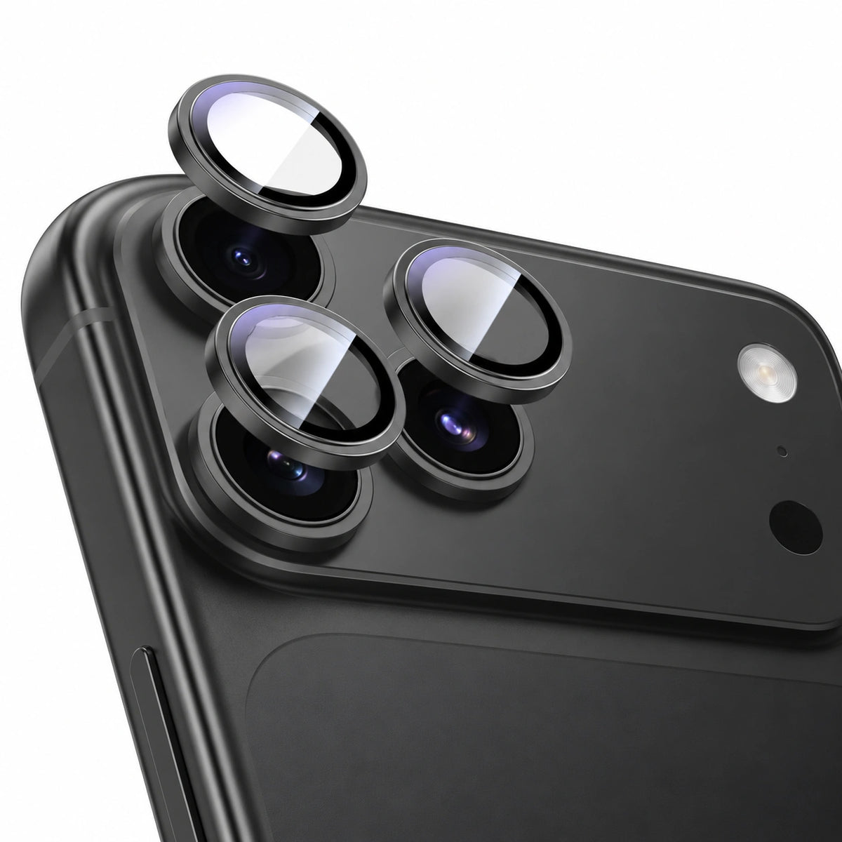 iPhone Camera lens Protector Tempered Glass Black