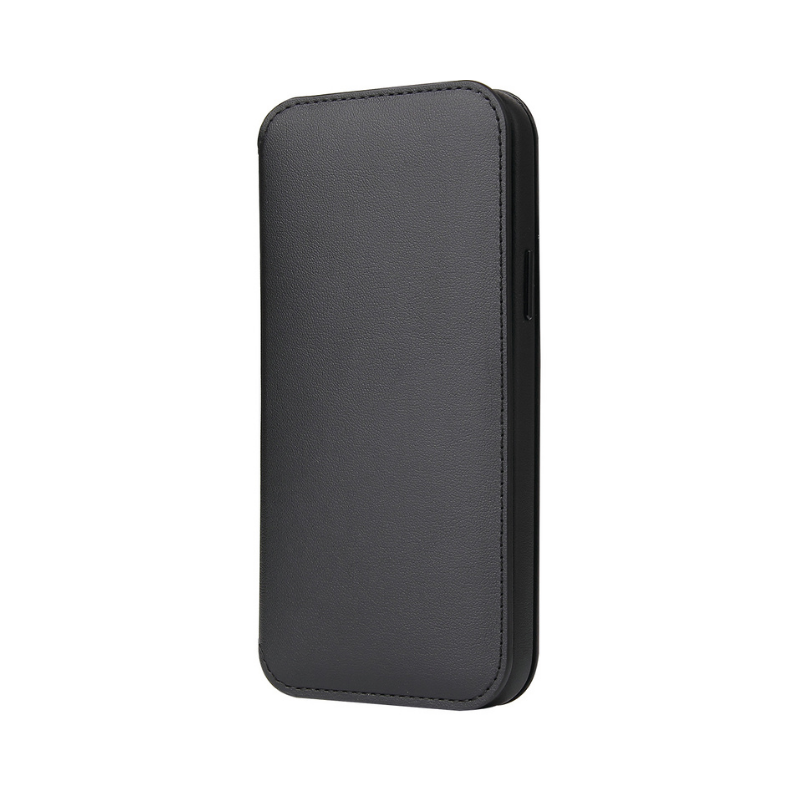 iPhone 12 mini Leather Folio Case – Black