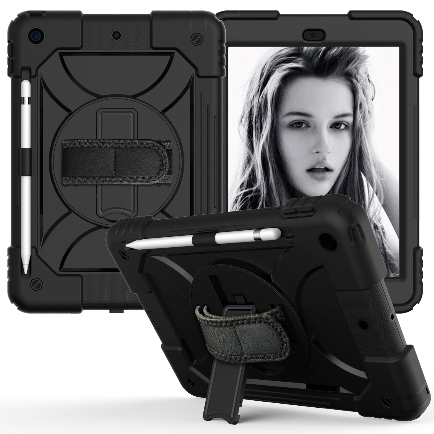 Shockproof Hard iPad Case 9.7 inch Black