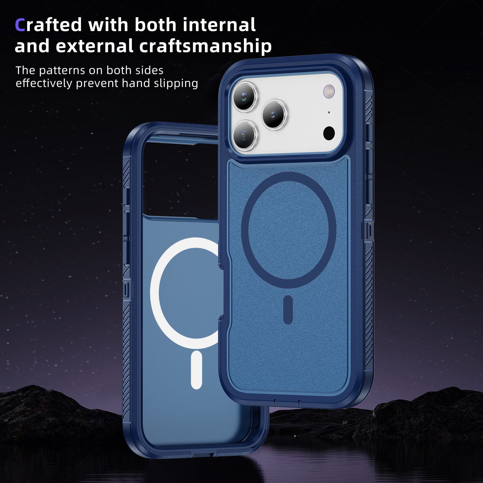 iPhone 17 Pro Max Eclipse Shield MagSafe Case Blue