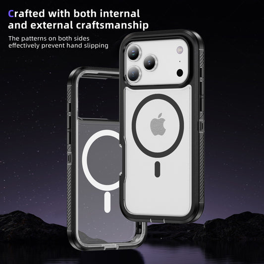 iPhone 17 Pro Eclipse Shield MagSafe Case - Black Clear