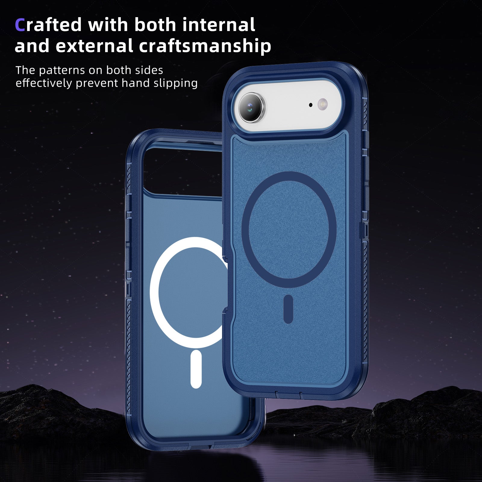 iPhone 17 Air Eclipse Shield MagSafe Case Blue