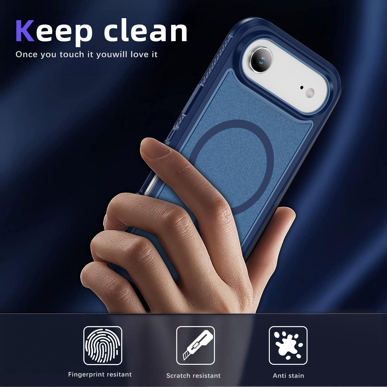 iPhone 17 Air Eclipse Shield MagSafe Case Blue