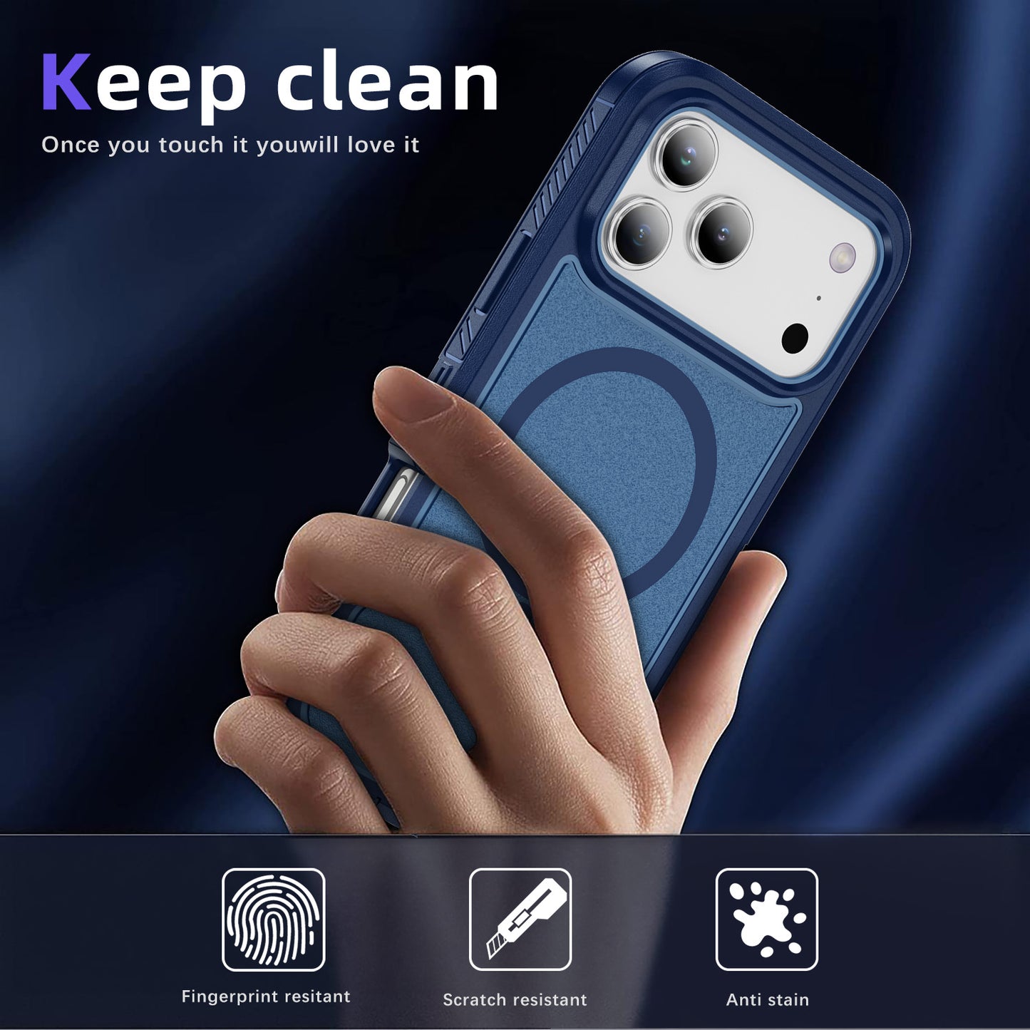 iPhone 17 Pro Eclipse Shield MagSafe Case Blue