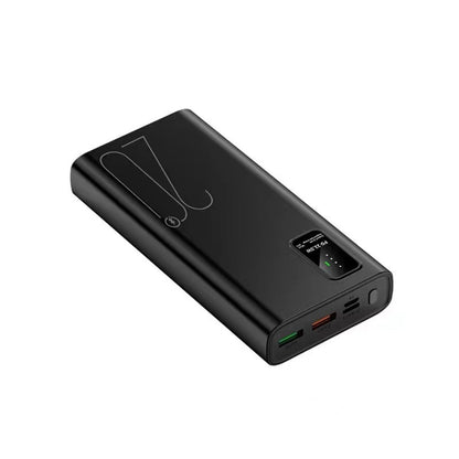 Quick Charge Digital Display 20,000mAh  Powerbank Black