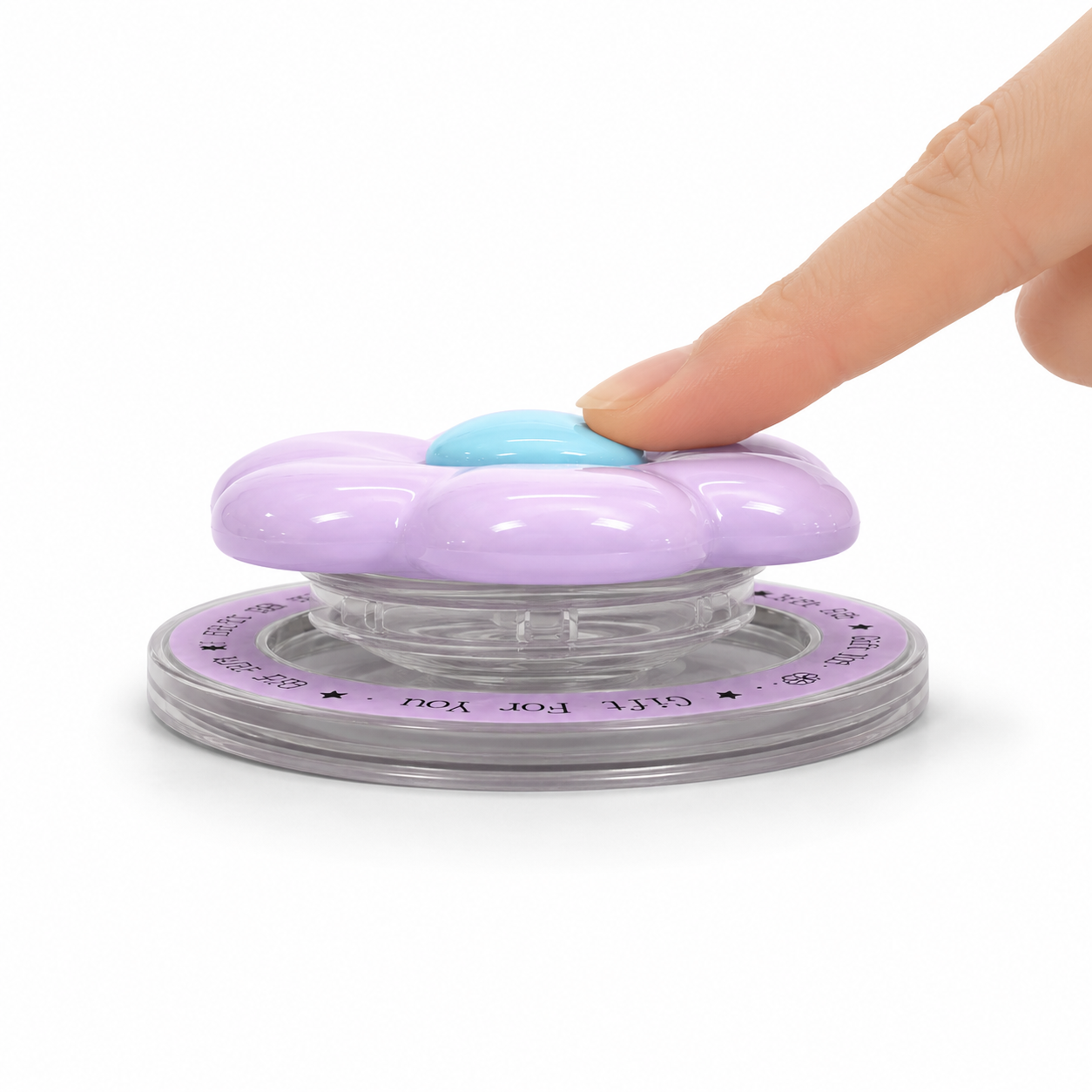 GripPro Magnetic Flower Phone Ring Holder – Lavender Purple