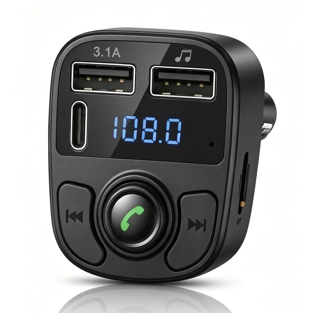 C1 Bluetooth Dual USB Car Charger Black