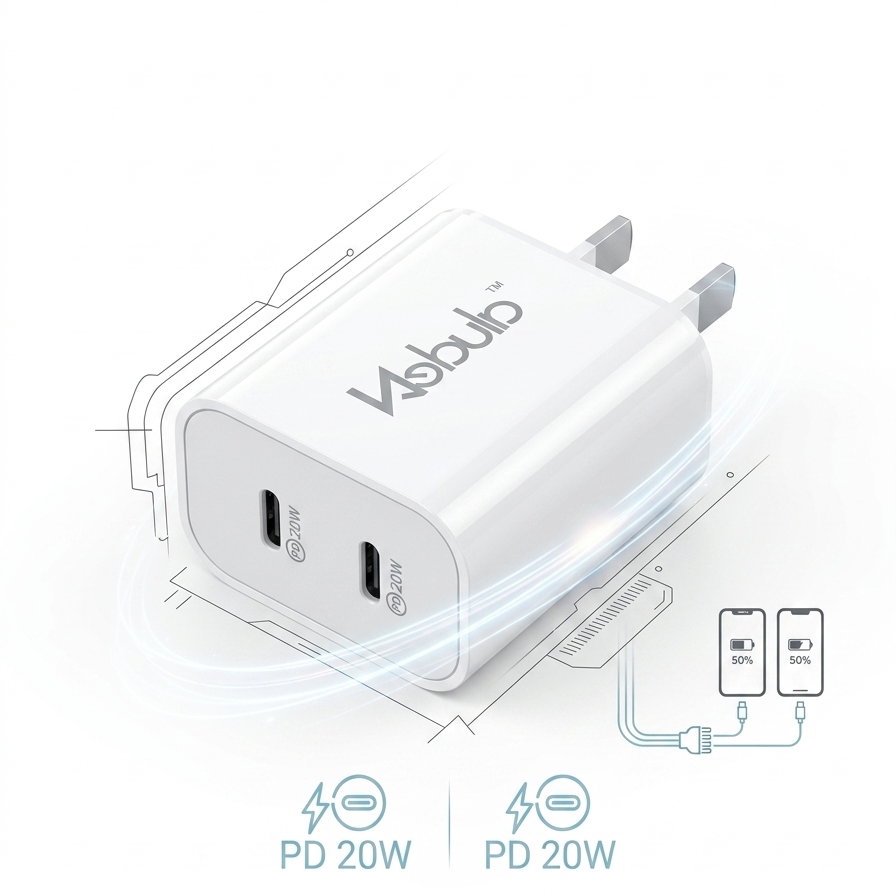 Nebula 40W Dual Tpye- C Wall Charger