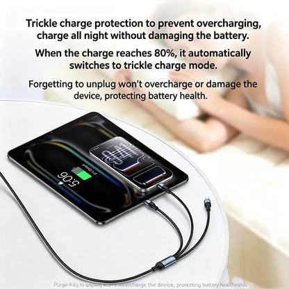 Yesido CA203 4 in 1 USB cable YESIDO Cable Black