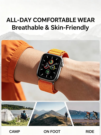 Apple Watch Woven Nylon Band 38/40/41mm Orange