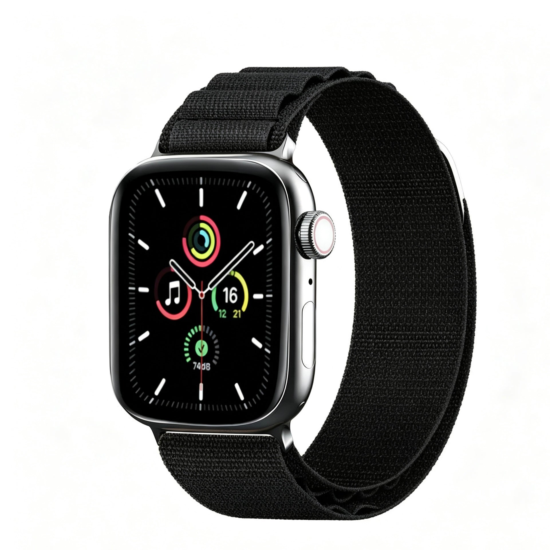 Apple Watch  Woven Nylon Band 42/44/45/49mm  Black