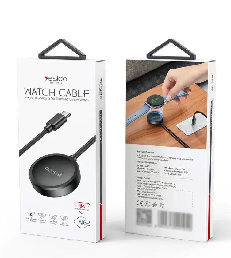 Yesido Magnetic USB Charger for Samsung Galaxy Watch – Fast Charging Cable 1M