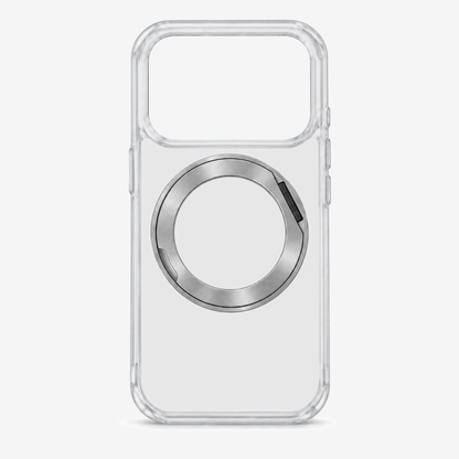 360 Degree Rotatable Ring Kickstand Case White