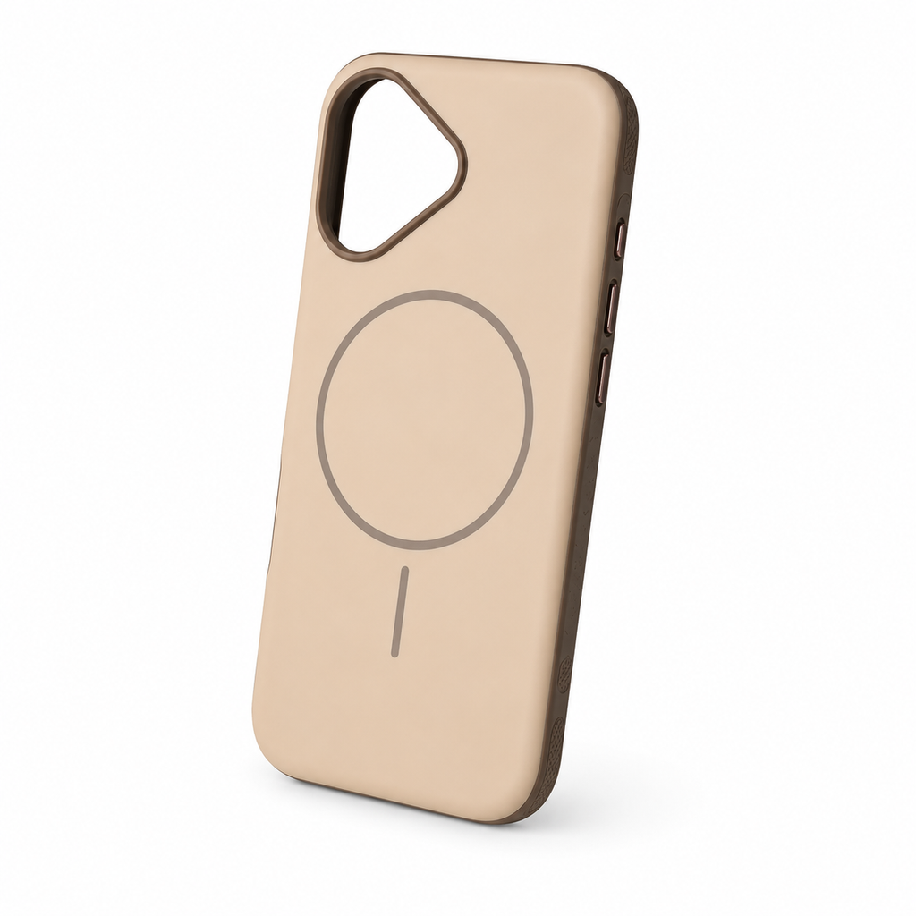 iPhone 17 Magnetic Matte Protective Case-Sand Gold