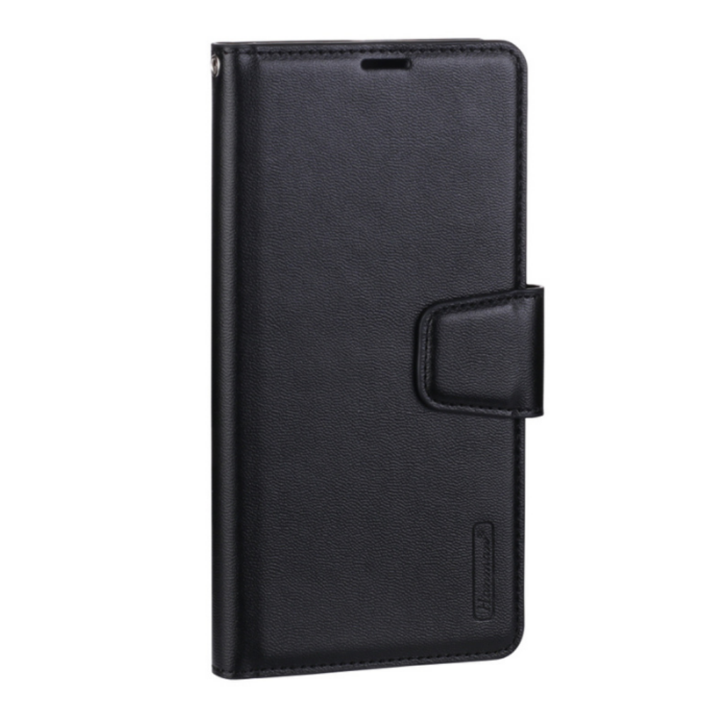 Samsung Galaxy S23 Hanman Flip Leather Wallet Case Black