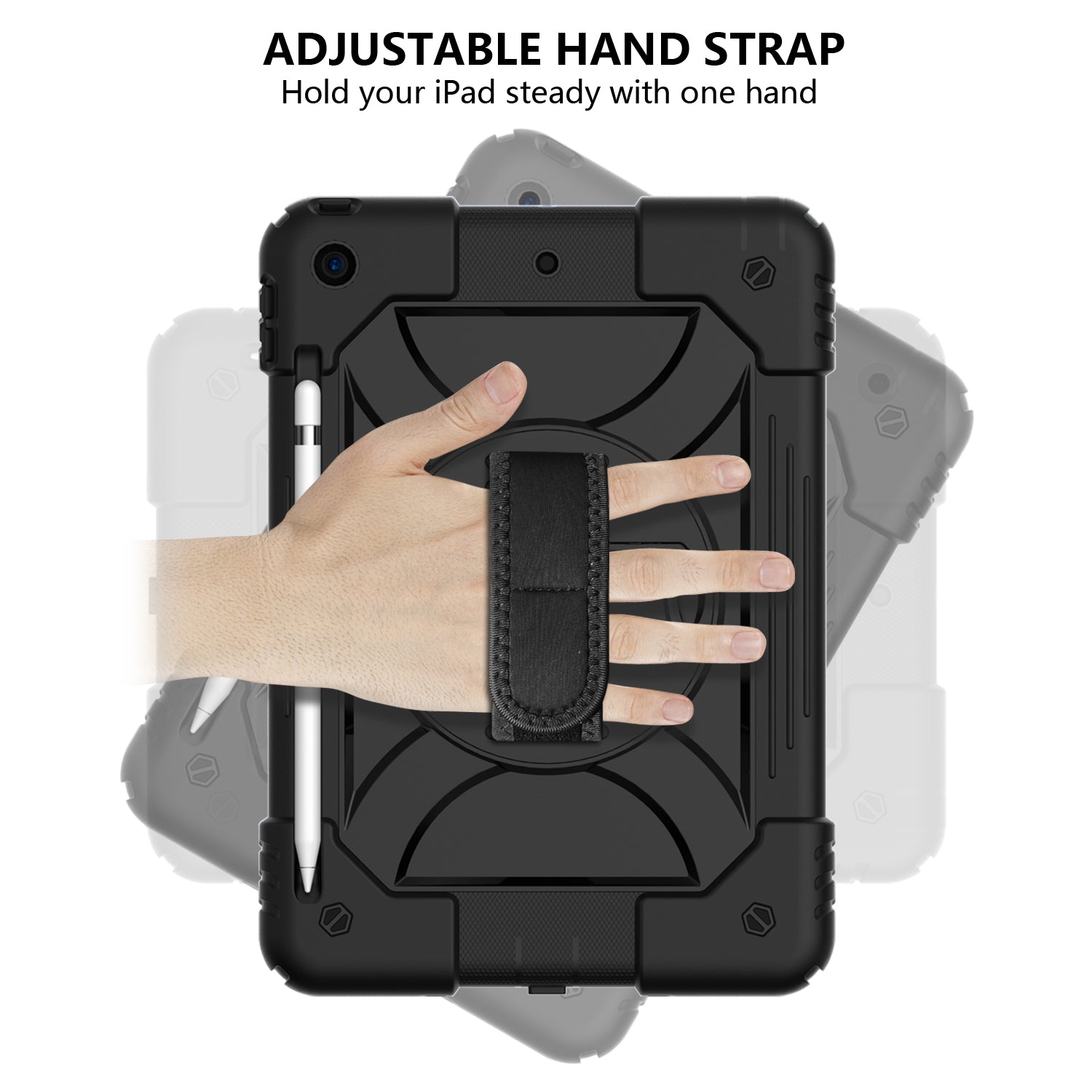 Shockproof Hard iPad Case 9.7 inch Black