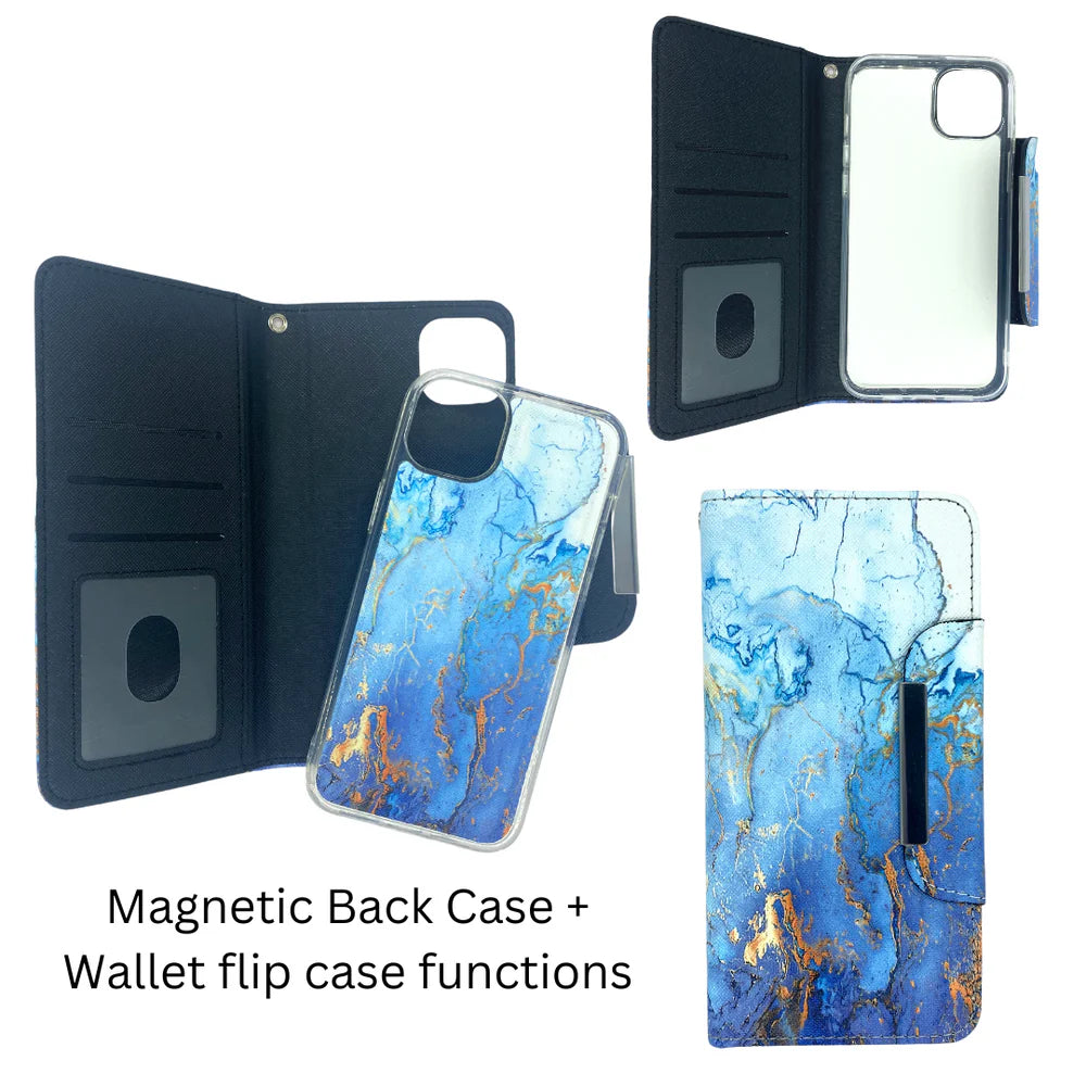 Samsung Galaxy S24/S25 Series Magnetic Wallet Case Fantasy Watercolor