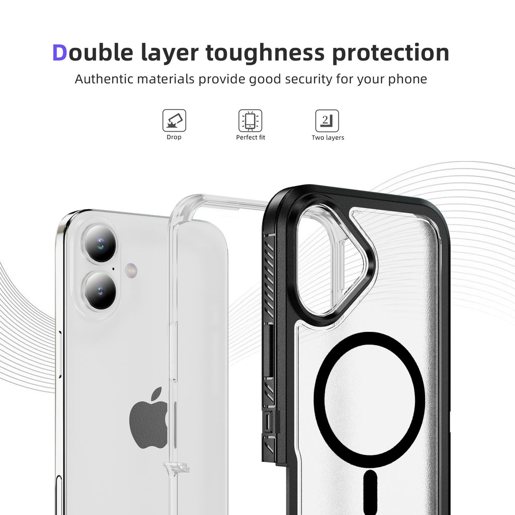 iPhone 17 Eclipse Shield MagSafe Case - Black Clear