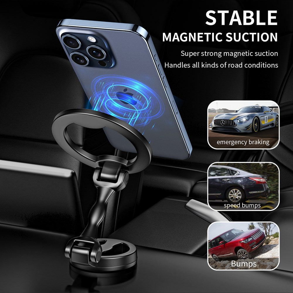 MagHoop Alloy 360 Degree Car Holder Black