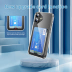 iPhone 17 Shockproof Hard Card Holder Back Case Clear