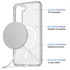 Samsung Galaxy S24/S25 Series Magnetic Back Cover Case Clear